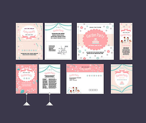 템플릿 배너템플릿 여자 남자 꽃무늬 이벤트 여러명 세트 케이크 현수막 전단 엽서 초대장 약도 가든파티 소봉투 행사세트 행사템플릿 AI파일 배너 꽃 다수 지도 무늬 디저트 편지봉투 카드_감사 사람 파티 편지 홍보물 파일형식 벡터