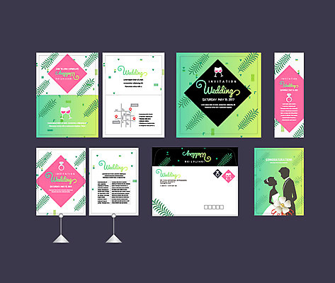 템플릿 배너템플릿 여자 남자 꽃 실루엣 신부 신랑 결혼 나뭇잎 이벤트 두명 세트 현수막 전단 청첩장 엽서 초대장 마름모 약도 소봉투 행사세트 행사템플릿 AI파일 도형 식물 배너 잎 지도 편지봉투 카드_감사 촬영기법 사람 편지 홍보물 파일형식 벡터