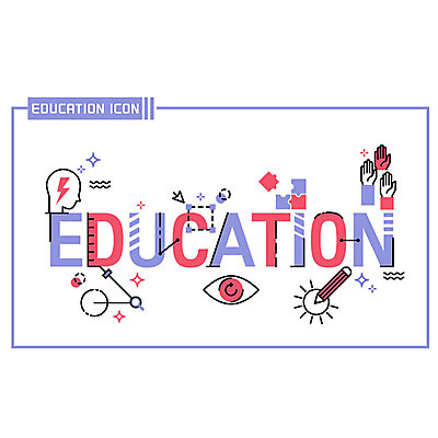 손 영어 교육 생각 일러스트 타이포그라피 사람없음 신체부위 연필 다양 원형 퍼즐 삼각형 안구 국내일러스트 AI파일 도형 문자 다수 학용품 사람 필기구 파일형식 벡터