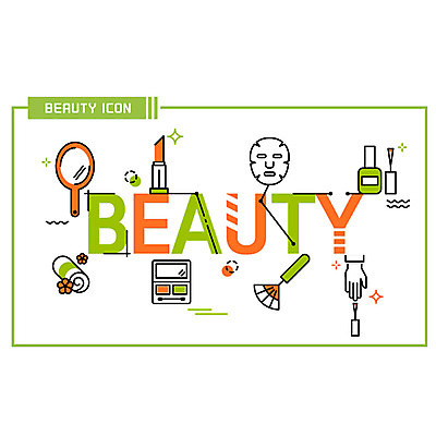 손 영어 일러스트 타이포그라피 사람없음 신체부위 수건 뷰티 거울 다양 립스틱 매니큐어 손거울 아이섀도 마스크팩 메이크업브러쉬 국내일러스트 AI파일 문자 다수 사람 위생용품 화장품 붓 팩 파일형식 벡터