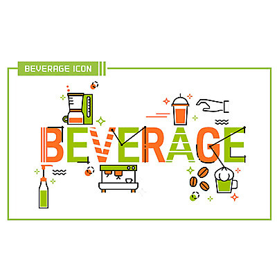 손 영어 커피 음료 일러스트 타이포그라피 사람없음 신체부위 다양 원두 믹서 시럽 테이크아웃컵 국내일러스트 AI파일 문자 다수 사람 컵 파일형식 벡터