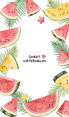 PSD 별 백그라운드 패턴 일러스트 나뭇잎 여름음식 수채화 수박 사람없음 여름 여름휴가 바캉스 시원함 여름라이프 블랙망고수박 제철음식 제철과일 과채 국내일러스트 자연요소 라이프스타일 계절 음식 잎 무늬 채소 과일 휴가 제철 파일형식 여름_계절