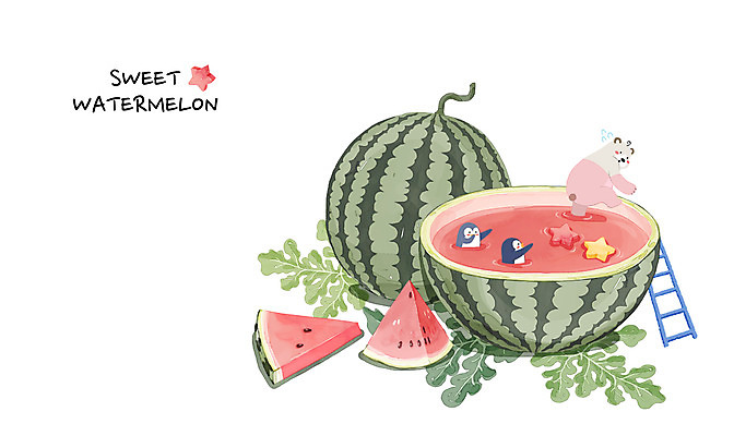 PSD 별 백그라운드 잎 일러스트 사다리 곰 여름음식 수채화 수박 수영장 세마리 사람없음 여름 여름휴가 바캉스 시원함 펭귄 여름라이프 제철음식 제철과일 과채 국내일러스트 자연요소 식물 동물 라이프스타일 계절 음식 채소 과일 포유류 조류 휴가 3 도구 제철 파일형식 여름_계절