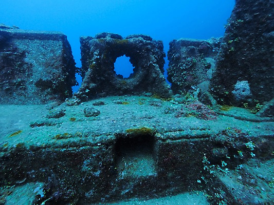 포토 JPG 바다 자연 사람없음 바닷속 난파선 국내포토 배_교통 수중 생태계 파일형식