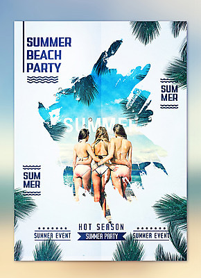 PSD 서양인 외국인 편집이미지 여자 포스터 20대 성인 해변 뒷모습 세명 여름 친구 비키니 야자수 성인여자만 이미지편집 나무 계절 수영복 바다 뷰포인트 관계 사람 인종 청년 여자만 성인만 파일형식