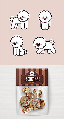 일러스트 사람없음 반려동물 세트 라벨 강아지 상품 심볼 패키지 동물병원 애견간식 애견샵 애완동물가게 핸드메이드 목업 비숑프리제 브랜딩 국내일러스트 AI파일 동물 프레임 병원 상점 개 파일형식 벡터