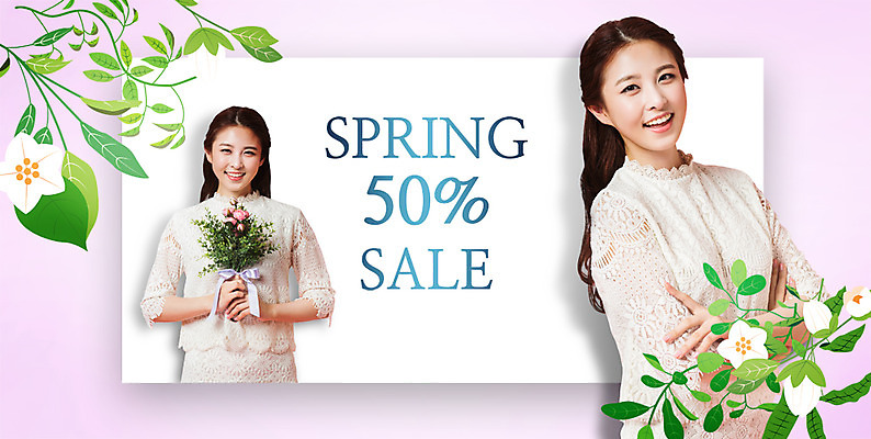 PSD 편집 편집이미지 우먼라이프 여자 꽃다발 웃음 이벤트 상반신 20대 성인 두명 쇼핑 뷰티 세일 봄 한국인 성인여자만 이미지편집 라이프스타일 계절 꽃 표정 사람 동양인 청년 여자만 성인만 파일형식