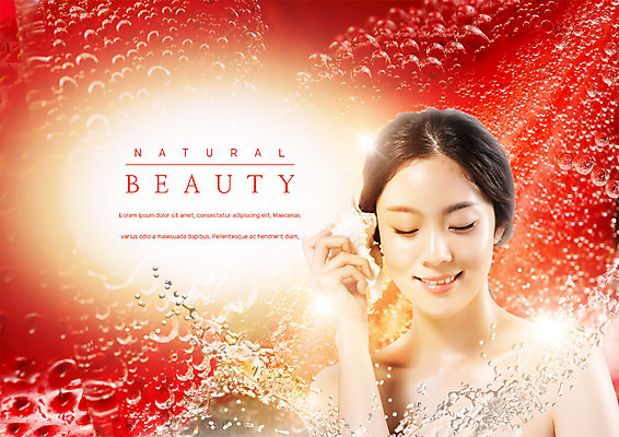 PSD 편집 편집이미지 우먼라이프 여자 한명 미소 상반신 20대 성인 뷰티 눈감음 한국인 물방울 소라 수분 피부관리 바람소리 의료성형뷰티 스플래쉬 이미지편집 1 라이프스타일 모션 어패류 표정 사람 동양인 청년 소리 파일형식