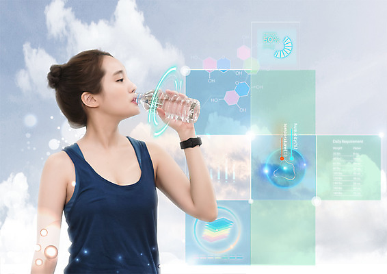 PSD 구름 편집 편집이미지 우먼라이프 여자 다이어트 하늘 한명 상반신 20대 성인 운동복 민소매 운동 뷰티 한국인 마시기 물병 홀로그램 의료성형뷰티 성인여자한명만 4차산업 이미지편집 자연요소 1 라이프스타일 옷 산업 상의 모션 건강 사람 동양인 청년 물통 여자한명만 성인여자만 파일형식