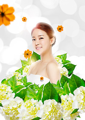 PSD 편집 편집이미지 우먼라이프 여자 꽃 잎 한명 미소 상반신 20대 성인 옆모습 뷰티 한국인 튜브탑 코스모스 보케 수국 의료성형뷰티 성인여자한명만 이미지편집 식물 1 라이프스타일 뷰포인트 상의 표정 사람 동양인 청년 여자한명만 성인여자만 파일형식