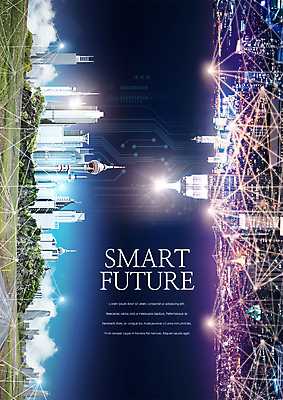 PSD 구름 편집 편집이미지 야경 하늘 미래 스마트라이프 빌딩 사람없음 회로판 스마트 미래도시 폴리곤 이미지편집 자연요소 라이프스타일 컨셉 건물 도시 야간 파일형식 풍경_경치