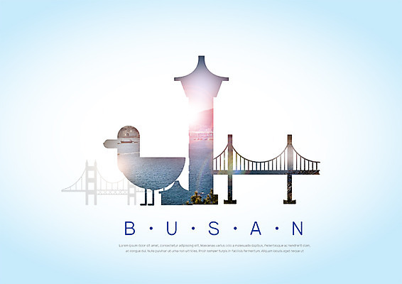 PSD 편집 편집이미지 실루엣 바다 한국 등대 취미 사람없음 관광지 부산 국내여행 가교 이미지편집 건축물 아시아 여행 촬영기법 파일형식