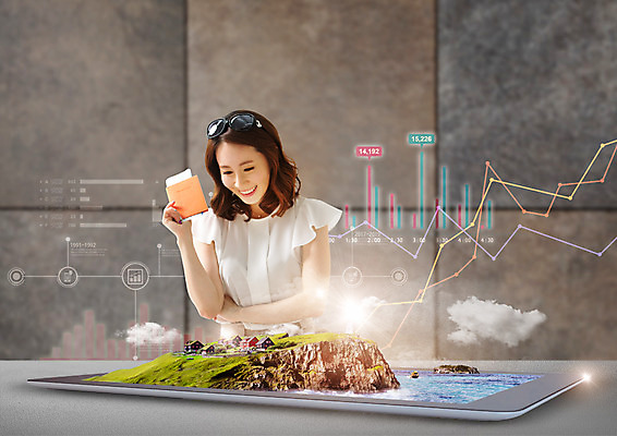 PSD 구름 편집 편집이미지 여자 바다 섬 여행 그래프 한명 웃음 상반신 성인 취미 30대 태블릿 선글라스 한국인 항공권 여권 홀로그램 성인여자한명만 4차산업 이미지편집 자연요소 1 산업 안경 표정 사람 동양인 장년 전자제품 스마트기기 티켓 여자한명만 성인여자만 파일형식