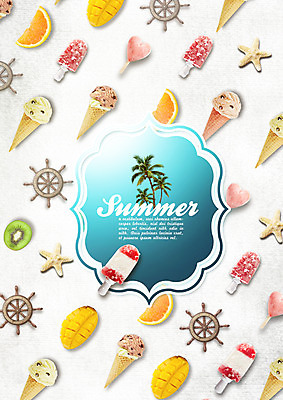 PSD 편집 편집이미지 패턴 오렌지 과일 여름음식 불가사리 키위 사람없음 여름 야자수 다양 키_배핸들 망고 아이스크림콘 막대아이스크림 이미지편집 나무 계절 음식 다수 무늬 아이스크림 극피동물 핸들 열대과일 콘 파일형식 여름_계절