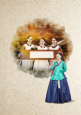 PSD 편집 편집이미지 직업 여자 40대 안내 서기 웃음 여러명 성인 30대 한국인 한복 족자 궁녀 상궁 성인여자만 사극 이미지편집 한국전통 전통 중년 다수 모션 표정 사람 동양인 장년 전통의상 여자만 성인만 파일형식