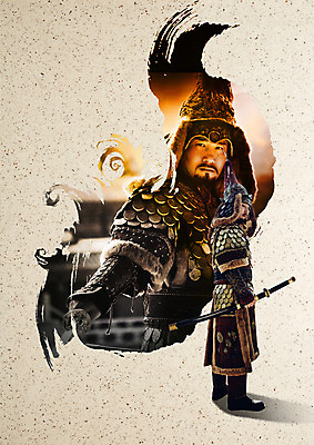 PSD 편집 편집이미지 직업 남자 캘리그라피 서기 성인 두명 옆모습 30대 한국인 역사 칼 장군 갑옷 성인남자만 사극 이미지편집 전통 뷰포인트 모션 사람 동양인 장년 보호장비 남자만 성인만 파일형식