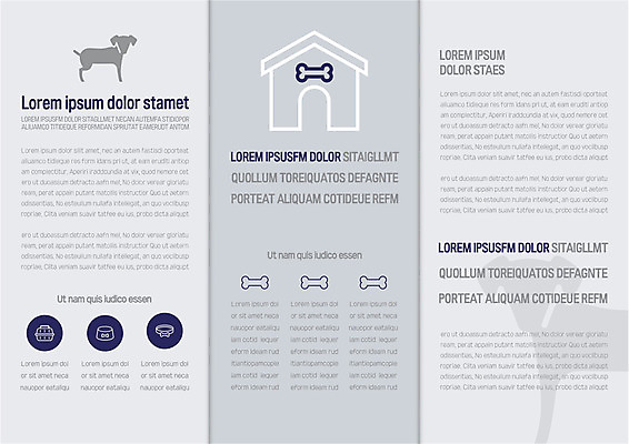 템플릿 표지디자인 북디자인 출판디자인 내지 리플렛 북커버 3단접지 팜플렛 사람없음 개집 개뼈다귀 반려 이미지템플릿 AI파일 애견용품 애견간식 파일형식 벡터
