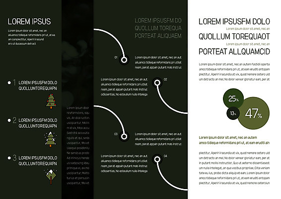 템플릿 표지디자인 북디자인 출판디자인 내지 리플렛 북커버 3단접지 팜플렛 사람없음 크리스마스트리 환경 퍼센트 이미지템플릿 AI파일 크리스마스 특수기호 파일형식 벡터