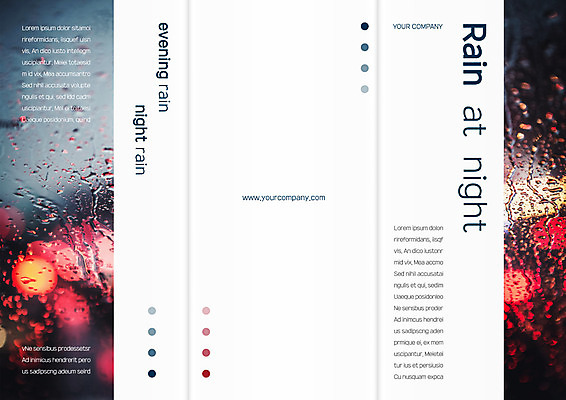 템플릿 표지디자인 북디자인 출판디자인 표지 리플렛 북커버 3단접지 창문 자연 날씨 팜플렛 사람없음 환경 비 야간 빗방울 이미지템플릿 AI파일 자연요소 비_날씨 생태계 파일형식 벡터