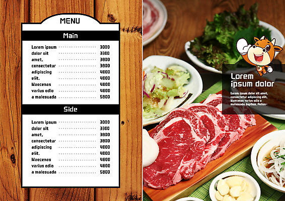 PSD 템플릿 접시 표지디자인 북디자인 출판디자인 내지 리플렛 북커버 양파 마늘 생고기 팜플렛 사람없음 샐러드 소고기 소 상추 가격 메뉴 가격표 깻잎 음식캐릭터 메뉴판 소캐릭터 이미지템플릿 캐릭터 식기 음식 동물캐릭터 채소 포유류 육류 파일형식