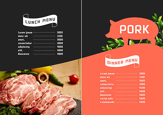 PSD 템플릿 표지디자인 북디자인 출판디자인 내지 리플렛 북커버 방울토마토 고추 나뭇잎 생고기 돼지고기 팜플렛 사람없음 버섯 돼지 가격 메뉴 가격표 메뉴판 이미지템플릿 잎 토마토 채소 포유류 육류 파일형식