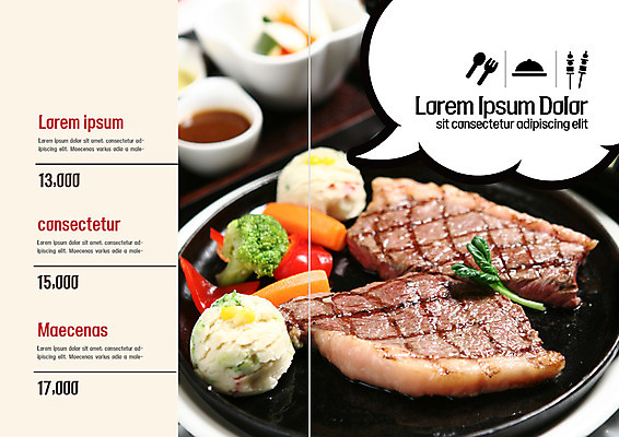 PSD 템플릿 접시 표지디자인 북디자인 출판디자인 내지 음식 리플렛 포크 말풍선 북커버 피망 서양음식 육류 스테이크 팜플렛 사람없음 숟가락 브로콜리 가격표 메뉴판 이미지템플릿 식기 채소 식재료 수저 파일형식