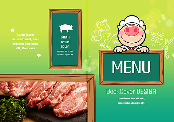 PSD 템플릿 표지디자인 북디자인 출판디자인 표지 한식 리플렛 북커버 파슬리 생고기 돼지고기 팜플렛 사람없음 칠판 돼지 가격 메뉴 음식캐릭터 메뉴판 돼지캐릭터 이미지템플릿 캐릭터 음식 동물캐릭터 채소 포유류 육류 파일형식