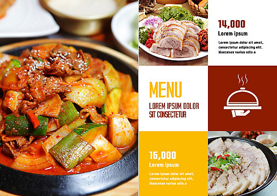 PSD 템플릿 접시 표지디자인 북디자인 출판디자인 내지 한식 음식 리플렛 북커버 돼지고기 팜플렛 사람없음 가격 메뉴 가격표 메뉴판 보쌈 족발 제육볶음 이미지템플릿 식기 육류 파일형식