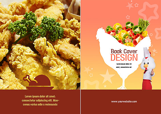 PSD 템플릿 표지디자인 북디자인 출판디자인 표지 리플렛 북커버 피망 파슬리 한명 팜플렛 요리사 치킨 프라이드치킨 닭 최고 아스파라거스 음식캐릭터 이미지템플릿 직업 캐릭터 1 음식 채소 조류 사람 닭고기요리 파일형식