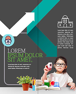 PSD 템플릿 표지디자인 북디자인 출판디자인 여자 어린이교육 교육 화살표 내지 화분 안경 어린이 리플렛 2단접지 북커버 학교 실험기구 소녀 팜플렛 상반신 책 연필 한국인 소녀만 이미지템플릿 잡화 과학 학용품 사람 동양인 필기구 여자만 어린이만 파일형식