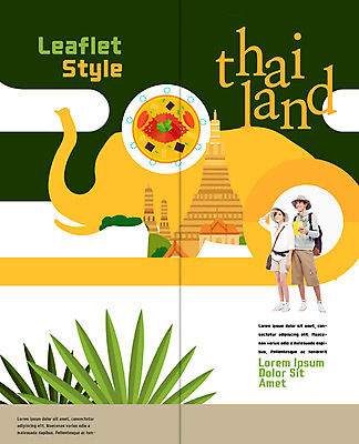 전신 PSD 서양인 템플릿 표지디자인 북디자인 응시 출판디자인 여자 표지 남자 리플렛 여행 2단접지 북커버 태국 코끼리 서기 팜플렛 20대 성인 두명 배낭여행 태국여행 이미지템플릿 외국인 시선 아시아 해외여행 포유류 모션 사람 청년 파일형식