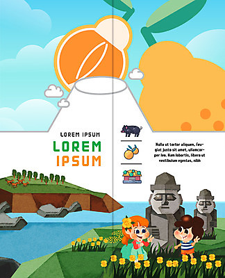 PSD 템플릿 표지디자인 북디자인 출판디자인 여자 표지 남자 꽃 어린이 리플렛 바다 여행 2단접지 북커버 초가집 팜플렛 두명 제주도 돌하르방 한라봉 국내여행 흑돼지 이미지템플릿 식물 과일 한옥 한국 사람 돼지 파일형식