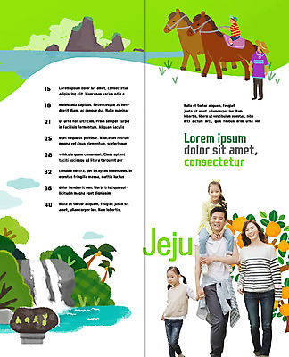 PSD 템플릿 표지디자인 북디자인 출판디자인 여자 남자 내지 어린이 리플렛 여행 2단접지 북커버 가족 귤 팜플렛 여러명 성인 30대 제주도 폭포 한국인 말_동물 목마 국내여행 이미지템플릿 다수 과일 포유류 관계 자연 한국 사람 동양인 장년 파일형식