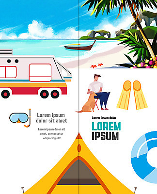 PSD 템플릿 표지디자인 북디자인 출판디자인 표지 남자 리플렛 여행 2단접지 북커버 불가사리 텐트 한명 앉기 팜플렛 성인 해변 야자수 캠핑 개 나룻배 오리발 튜브 캠핑카 스노클링용품 이미지템플릿 나무 1 스포츠용품 바다 배_교통 포유류 모션 자동차 레저 극피동물 캠핑도구 사람 스노클링 파일형식