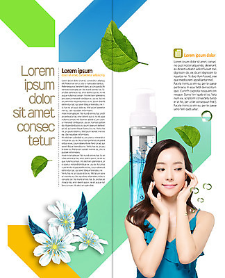 PSD 템플릿 표지디자인 북디자인 출판디자인 여자 꽃 내지 리플렛 2단접지 북커버 나뭇잎 한명 팜플렛 상반신 20대 성인 뷰티 화장품 한국인 물방울 수분 에센스 의료성형뷰티 성인여자한명만 이미지템플릿 식물 1 잎 사람 동양인 청년 여자한명만 성인여자만 파일형식