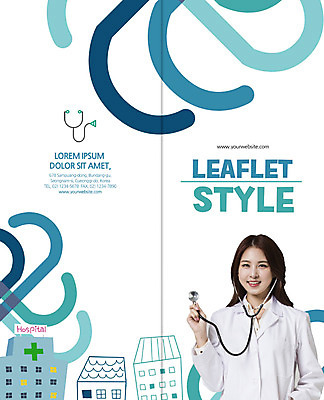 PSD 템플릿 표지디자인 북디자인 출판디자인 여자 표지 리플렛 2단접지 북커버 의학 청진기 병원 한명 웃음 팜플렛 상반신 20대 성인 한국인 의사 성인여자한명만 이미지템플릿 1 의료기기 표정 사람 동양인 청년 의료진 여자한명만 성인여자만 파일형식