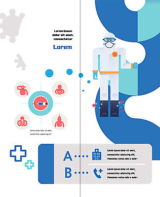 PSD 템플릿 표지디자인 북디자인 출판디자인 내지 리플렛 2단접지 북커버 의학 사람모양 병원 주사기 한명 팜플렛 십자 박테리아 방진마스크 이미지템플릿 모양 1 의료기기 마스크 사람 파일형식