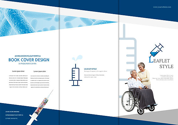 PSD 템플릿 표지디자인 북디자인 출판디자인 여자 표지 남자 리플렛 북커버 3단접지 의학 주사기 앉기 팜플렛 성인 두명 알약 노부부 한국인 환자 60대 휠체어 환자복 무릎담요 이미지템플릿 부부 옷 노년 의료기기 모션 사람 동양인 약 파일형식