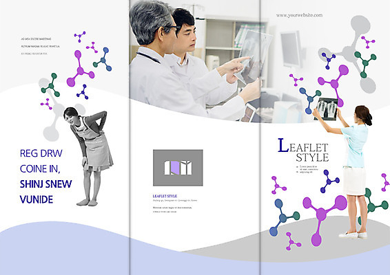 PSD 템플릿 표지디자인 북디자인 출판디자인 여자 표지 남자 리플렛 40대 북커버 3단접지 의학 엑스레이 팜플렛 여러명 성인 30대 한국인 간호사 의사 60대 질병 주부 분자구조 요통 이미지템플릿 노년 중년 다수 사람 동양인 장년 의료진 허리통증 파일형식