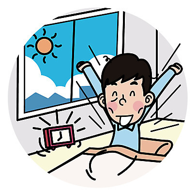 남자 일러스트 창문 아침 한명 미소 앉기 상반신 성인 자명종 기상 상쾌 기지개 성인남자한명만 국내일러스트 AI파일 주간 1 감정 시계 모션 표정 사람 알람 남자한명만 성인남자만 파일형식 벡터