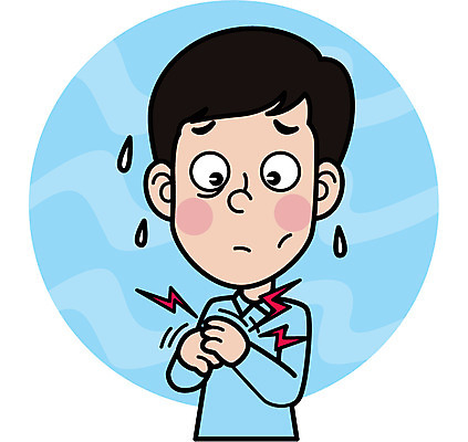 남자 일러스트 한명 상반신 성인 손발저림 성인남자한명만 신경질환 국내일러스트 AI파일 1 사람 질병 남자한명만 성인남자만 파일형식 벡터