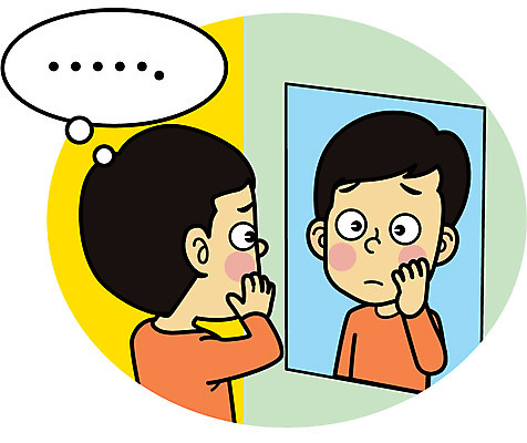 남자 일러스트 한명 상반신 성인 거울 간질환 성인남자한명만 황달 국내일러스트 AI파일 1 사람 질병 남자한명만 성인남자만 파일형식 벡터