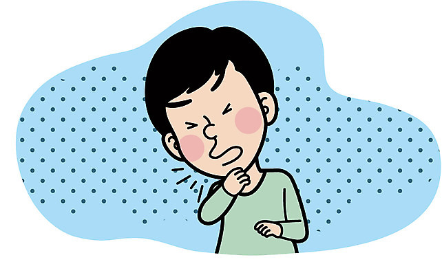 남자 일러스트 한명 상반신 성인 먼지 호흡기질환 알레르기 기침 목통증 성인남자한명만 국내일러스트 AI파일 1 사람 고통 질병 남자한명만 성인남자만 파일형식 벡터