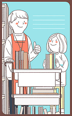 전신 PSD 여자 남자 일러스트 책장 프레임 서기 손짓 성인 두명 책 최고 도서관 정리 규칙 공공예절 프레임일러스트 국내일러스트 교육 가구 모션 사람 예절 파일형식