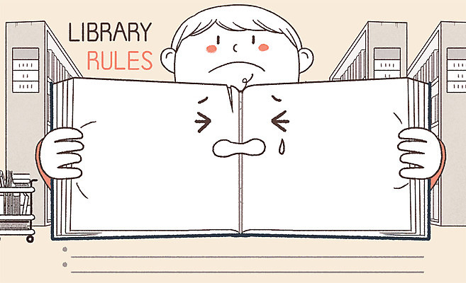 PSD 남자 어린이 일러스트 책장 프레임 한명 앉기 상반신 책 손상 금지 도서관 찢어짐 규칙 공공예절 프레임일러스트 국내일러스트 1 교육 가구 컨셉 모션 사람 예절 파일형식