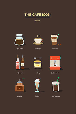 아이콘 커피 음료 사람없음 세트 커피잔 커피메이커 웹아이콘 시럽 테이크아웃 파르페 아메리카노 꿀 핸드드립 2D아이콘 AI파일 디저트 잔 커피용품 파일형식 벡터