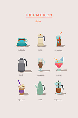 아이콘 주전자 사람없음 세트 칵테일 커피메이커 크림 웹아이콘 블랙커피 아이스아메리카노 카페모카 핸드드립 2D아이콘 AI파일 커피 주방용품 주류 아메리카노 아이스커피 커피용품 파일형식 벡터