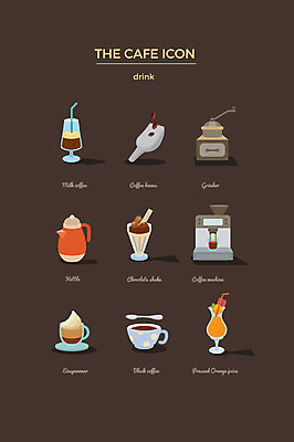 아이콘 주전자 사람없음 세트 원두 오렌지주스 커피메이커 웹아이콘 에스프레소 글라이더 밀크커피 블랙커피 핸드드립 2D아이콘 AI파일 커피 주방용품 과일주스 커피용품 파일형식 벡터