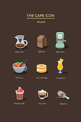 아이콘 커피 토마토 사람없음 세트 원두 수프 커피메이커 웹아이콘 베이글 딸기쉐이크 카페모카 커피가루 파인애플주스 핸드드립 2D아이콘 AI파일 음료 빵 채소 과일주스 가루 쉐이크 커피용품 파일형식 벡터