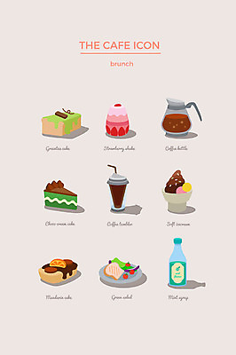 아이콘 아이스크림 사람없음 세트 케이크 샐러드 조각케이크 웹아이콘 시럽 초코케이크 소프트아이스크림 딸기케이크 텀블러 2D아이콘 AI파일 음식 딸기 디저트 컵 파일형식 벡터